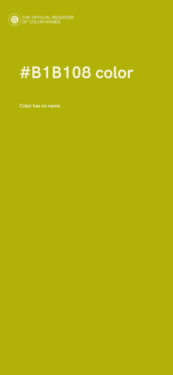 #B1B108 color image