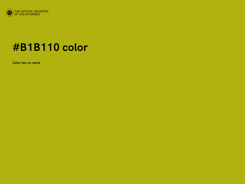 #B1B110 color image