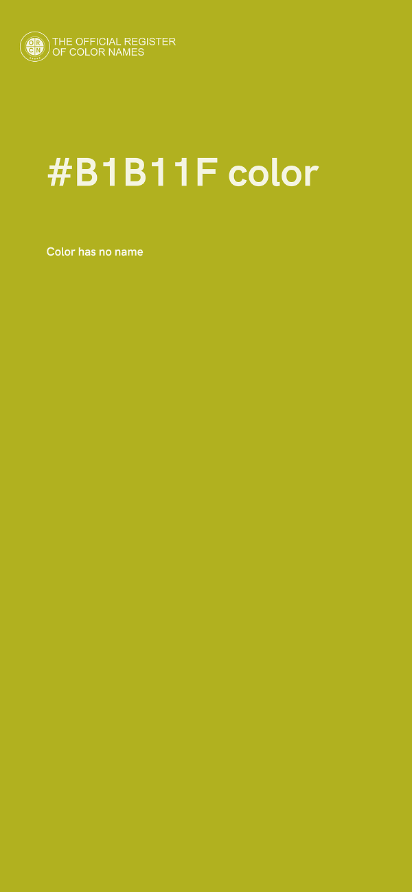 #B1B11F color image