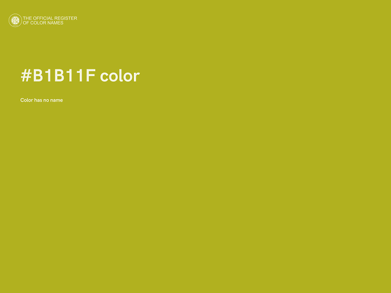 #B1B11F color image
