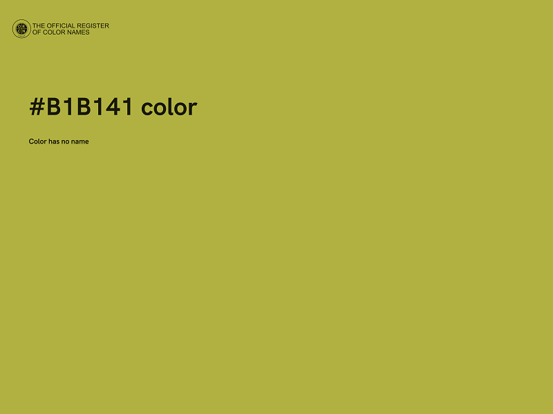 #B1B141 color image