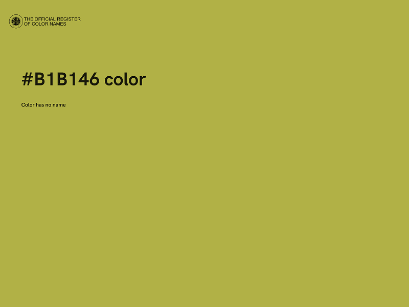 #B1B146 color image