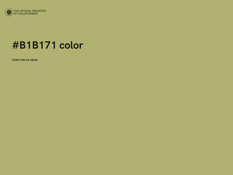 #B1B171 color image