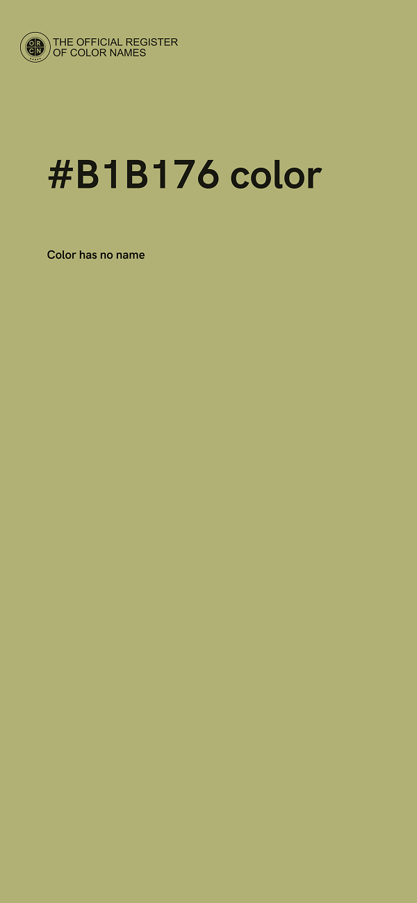 #B1B176 color image