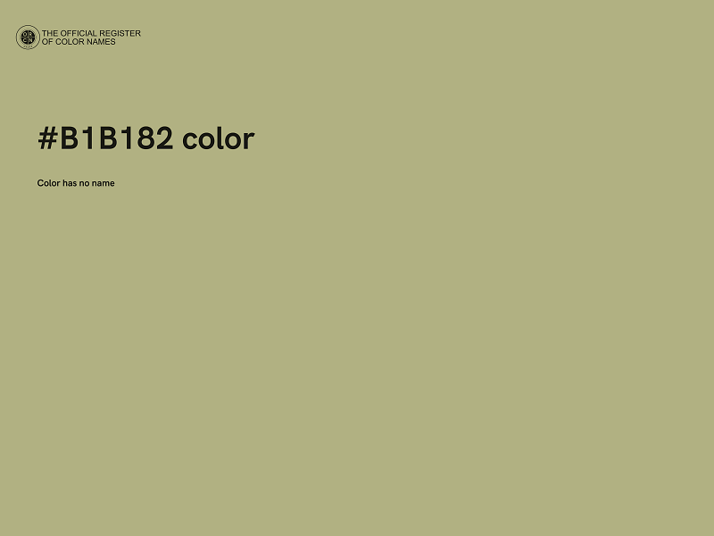 #B1B182 color image