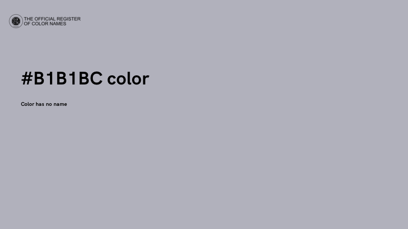 #B1B1BC color image