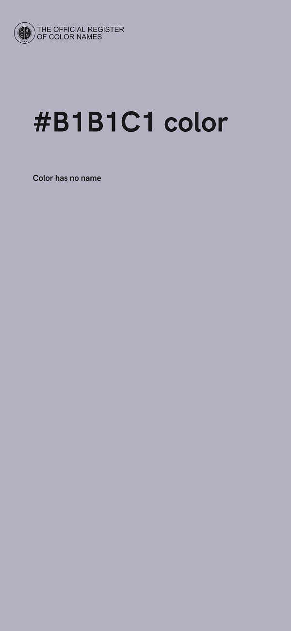 #B1B1C1 color image