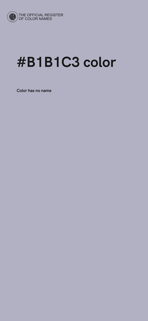 #B1B1C3 color image