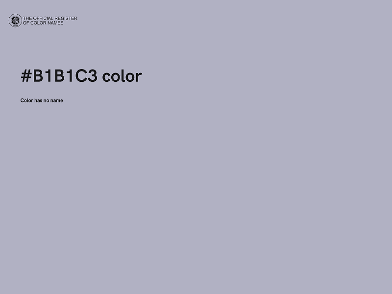 #B1B1C3 color image