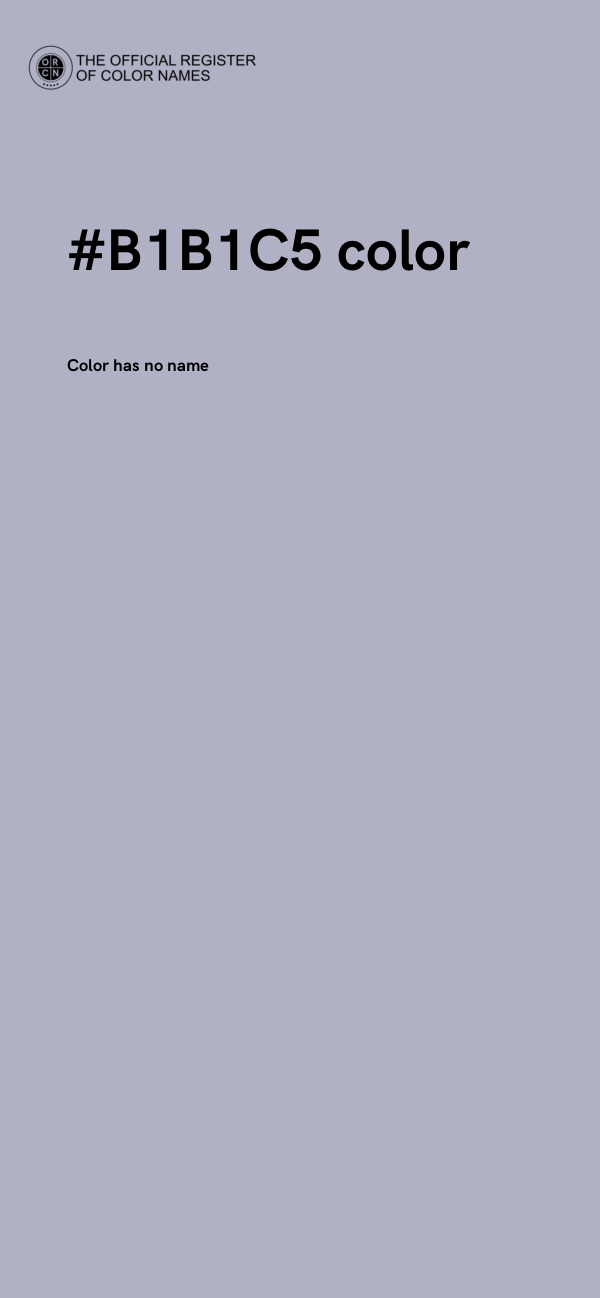 #B1B1C5 color image