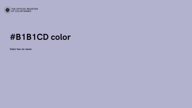#B1B1CD color image