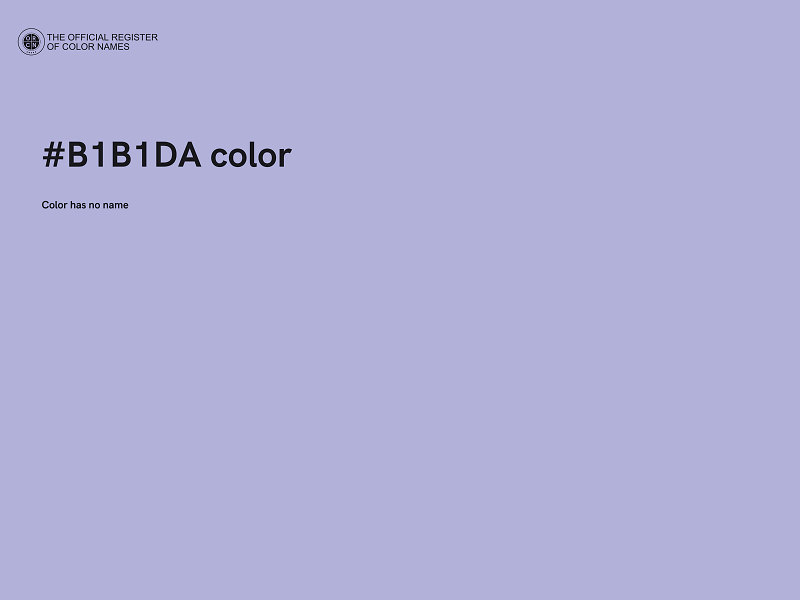 #B1B1DA color image