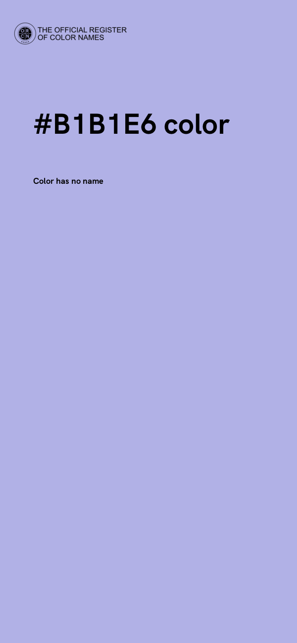 #B1B1E6 color image
