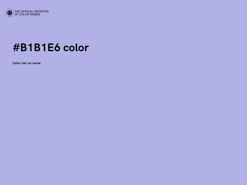 #B1B1E6 color image