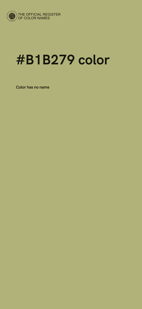#B1B279 color image