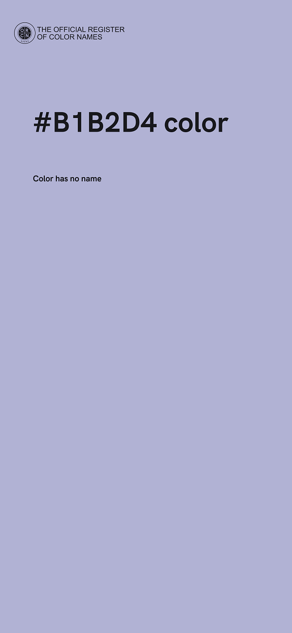 #B1B2D4 color image