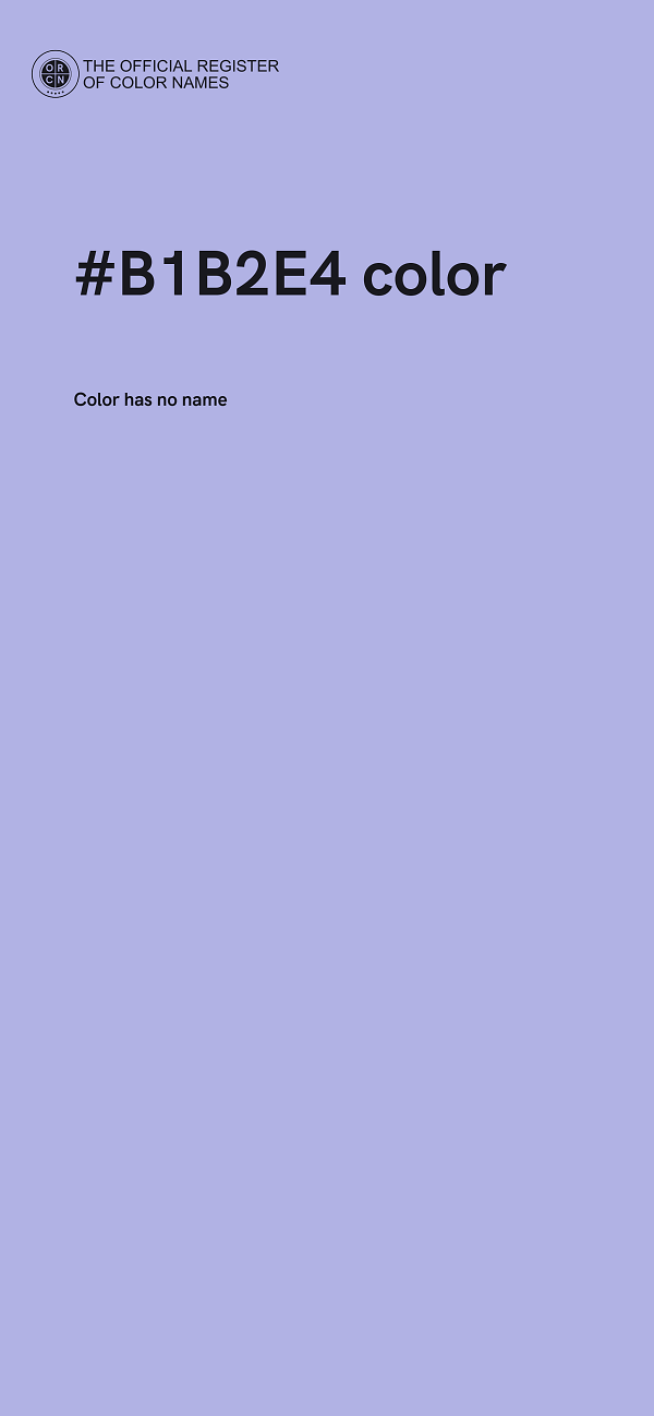 #B1B2E4 color image