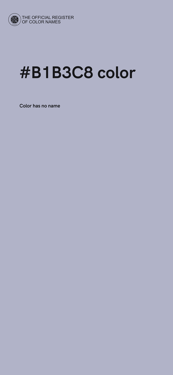 #B1B3C8 color image