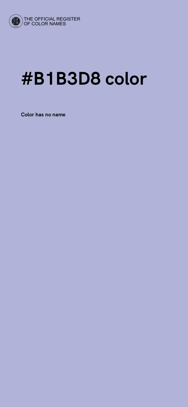 #B1B3D8 color image