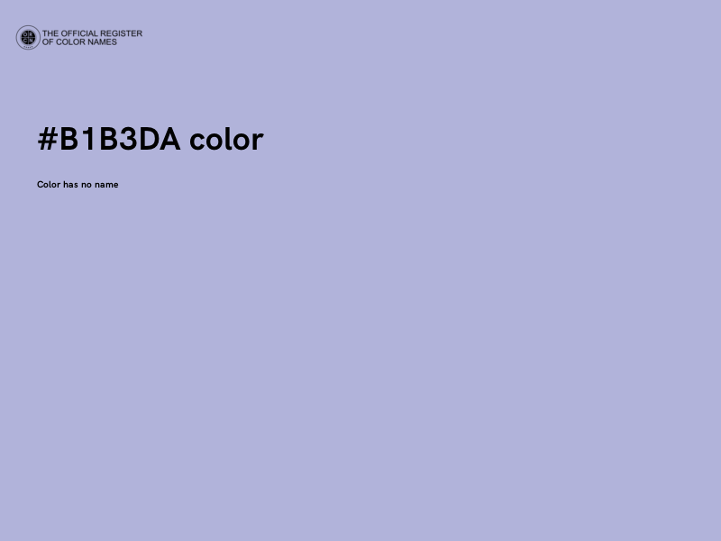 #B1B3DA color image