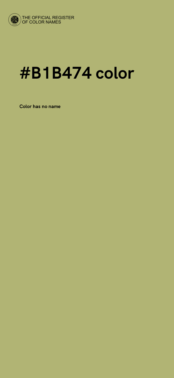 #B1B474 color image