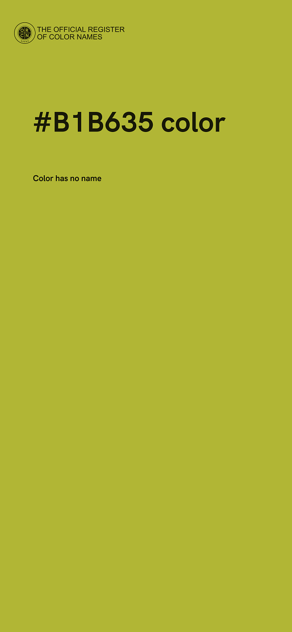 #B1B635 color image