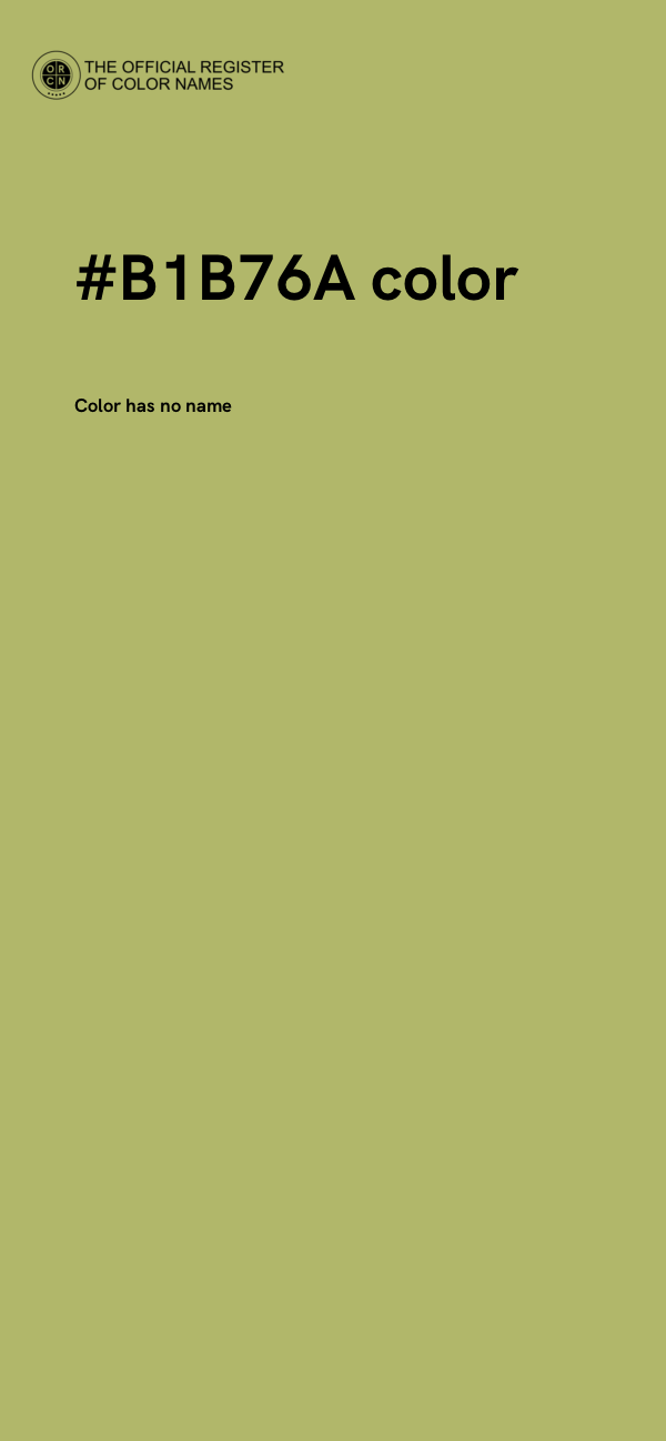 #B1B76A color image