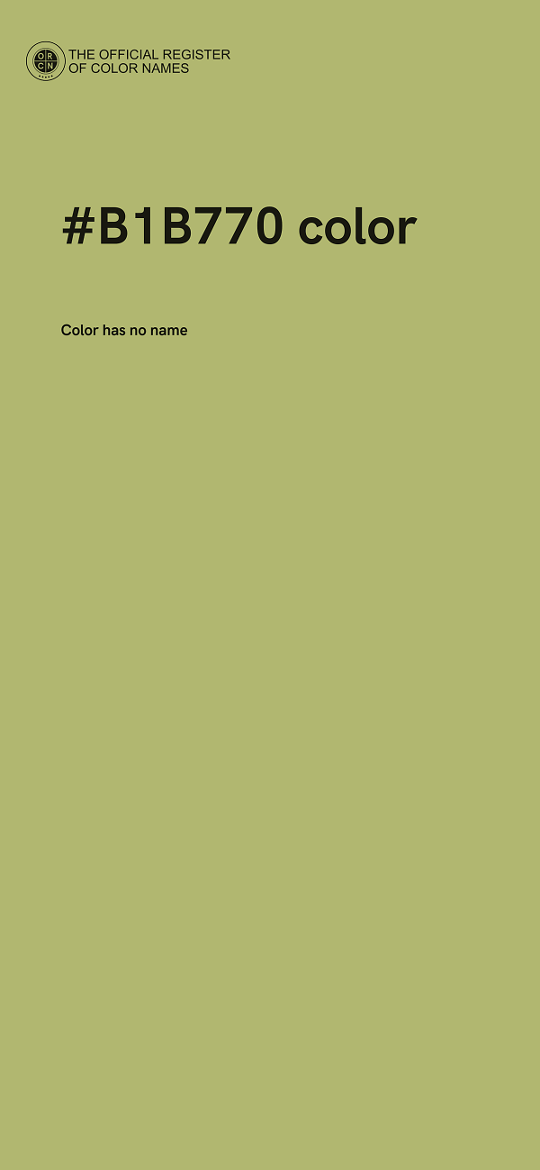 #B1B770 color image