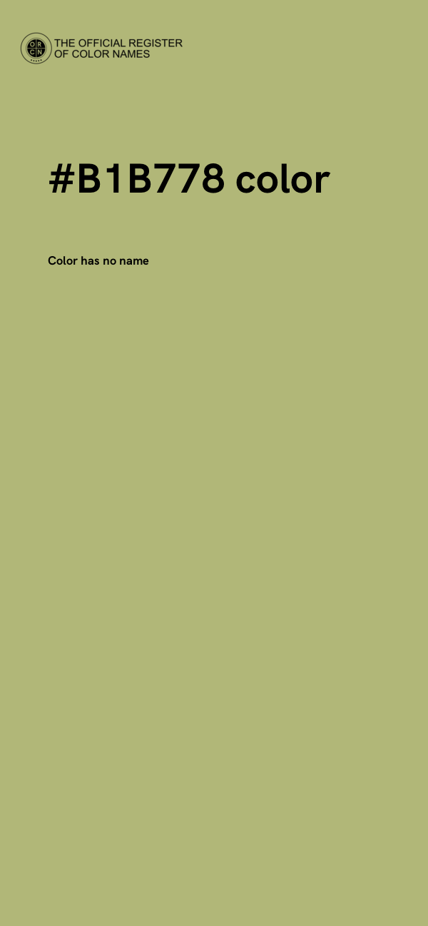 #B1B778 color image