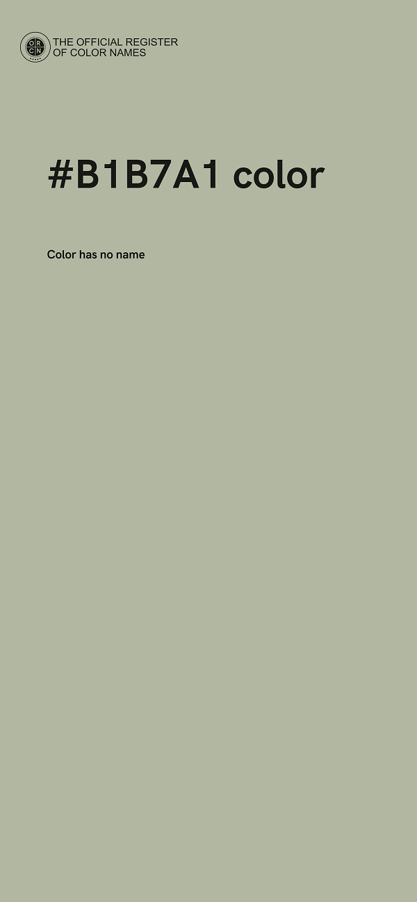 #B1B7A1 color image