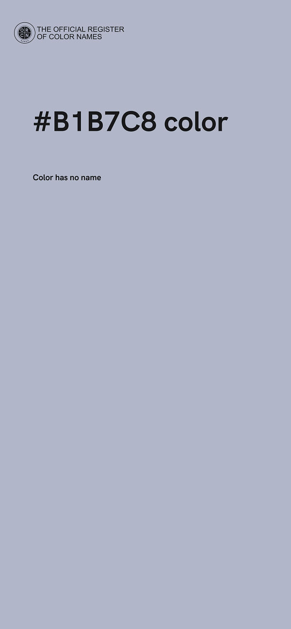 #B1B7C8 color image