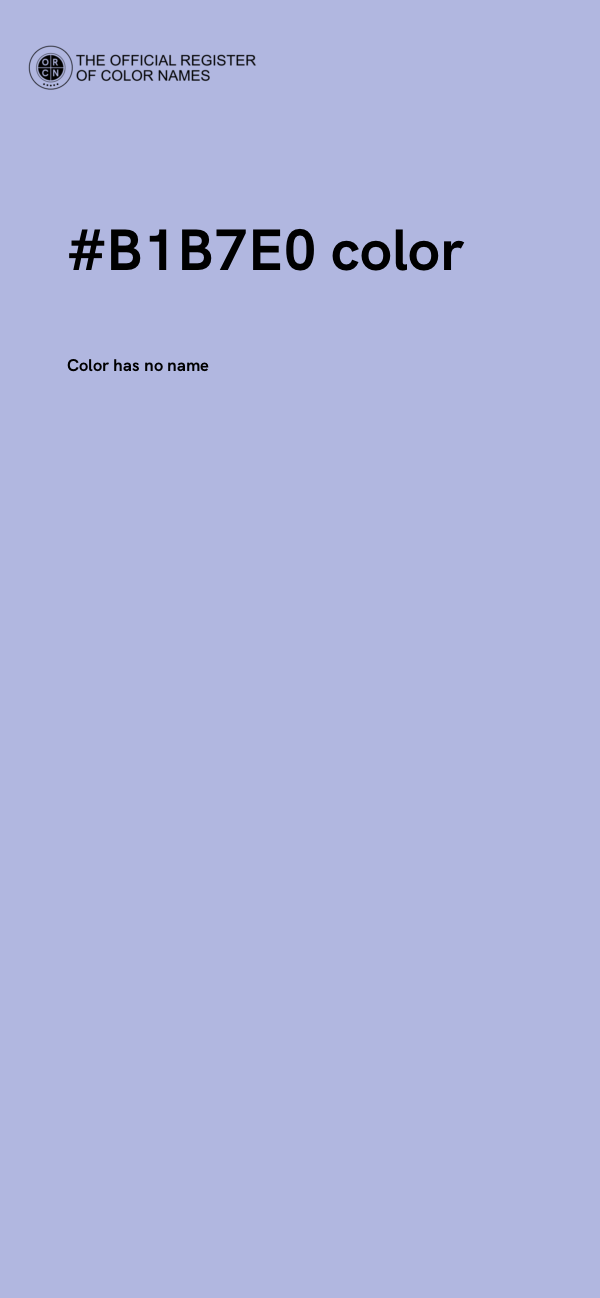 #B1B7E0 color image