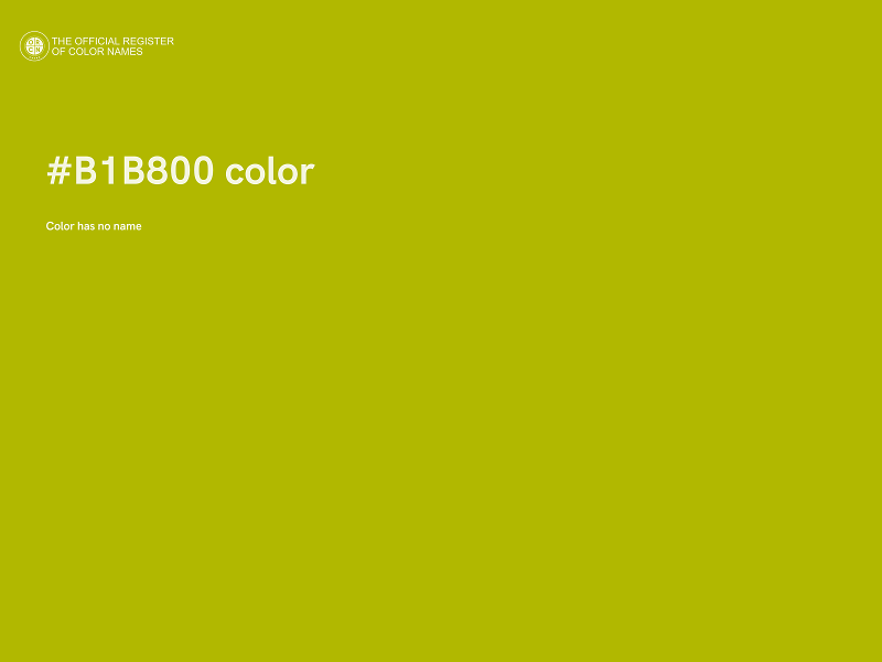 #B1B800 color image