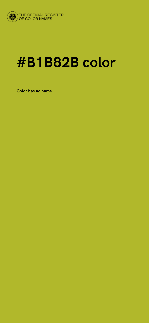#B1B82B color image