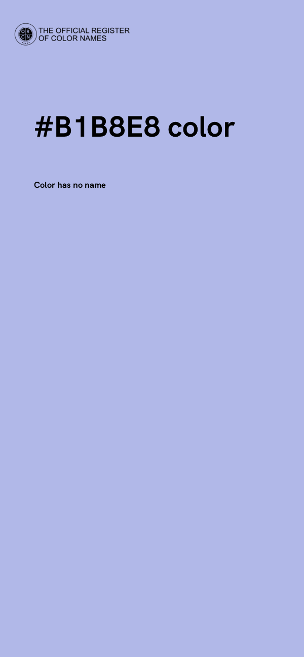 #B1B8E8 color image