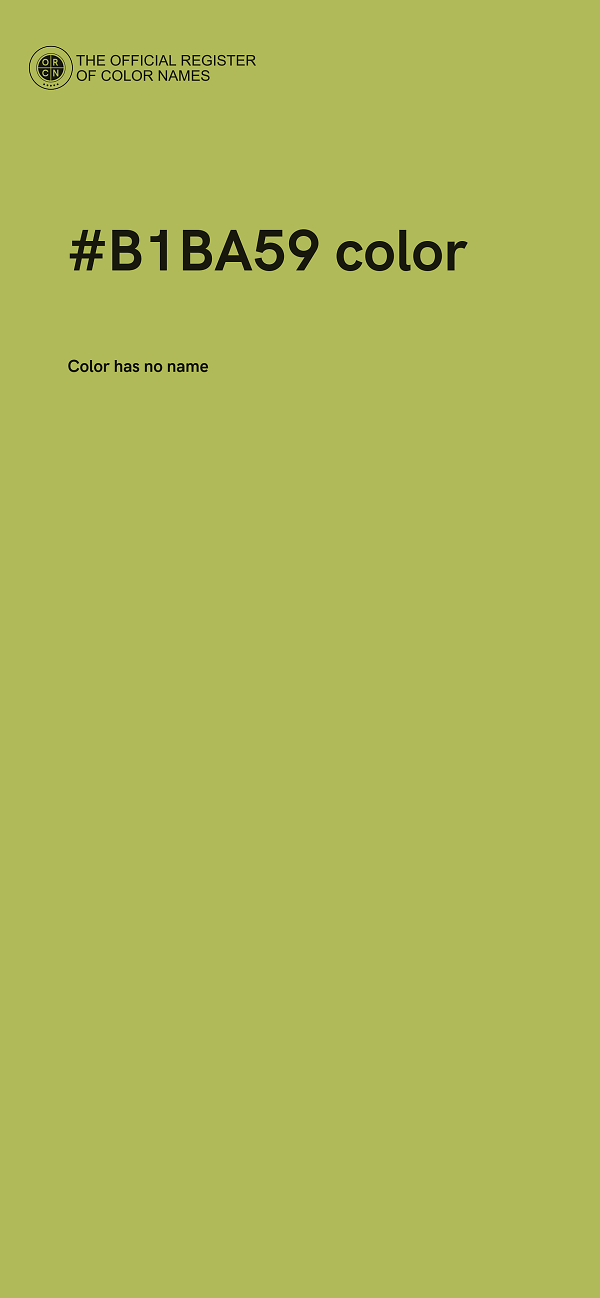 #B1BA59 color image