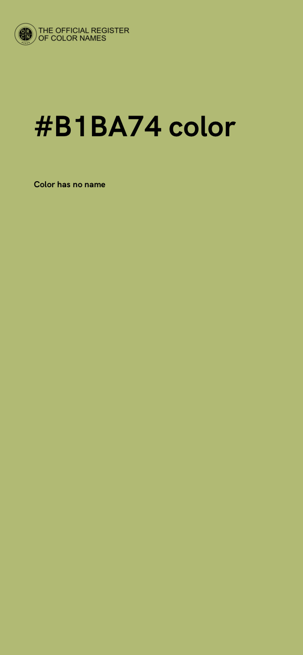 #B1BA74 color image