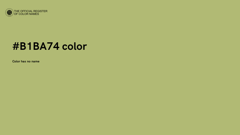 #B1BA74 color image