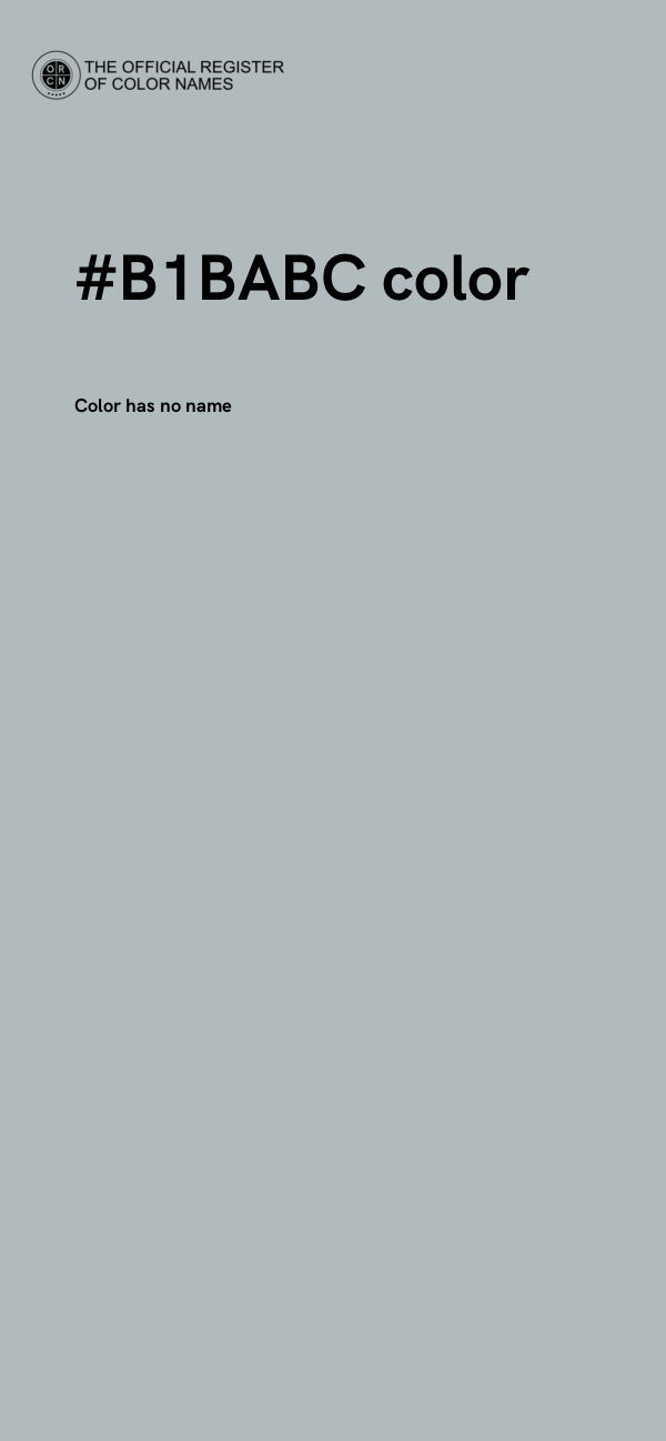#B1BABC color image