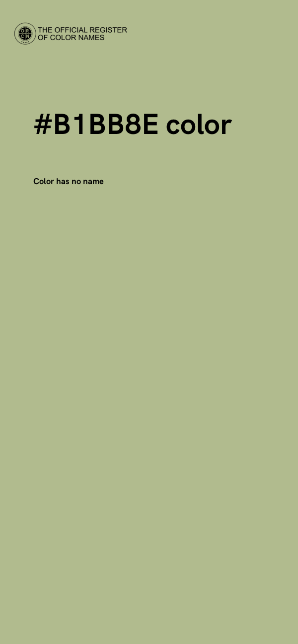 #B1BB8E color image