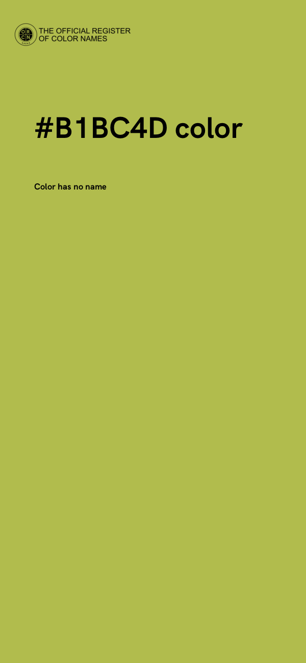 #B1BC4D color image
