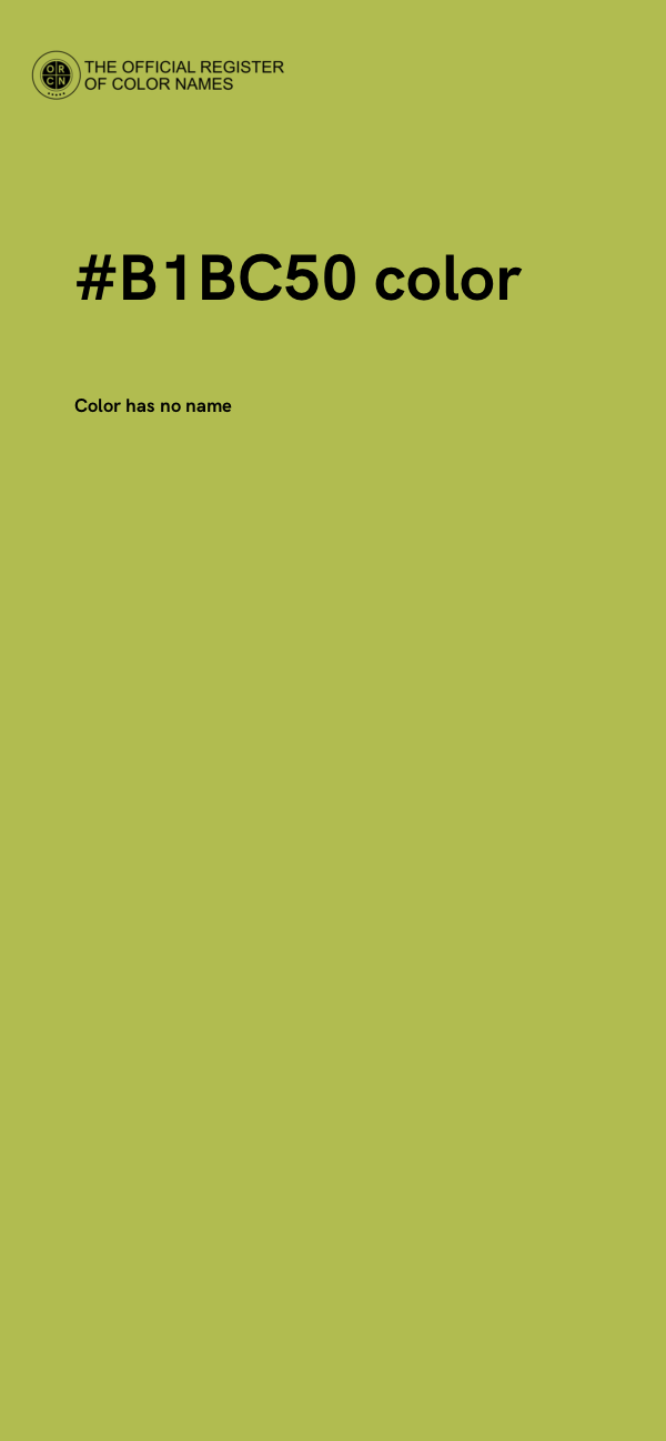 #B1BC50 color image