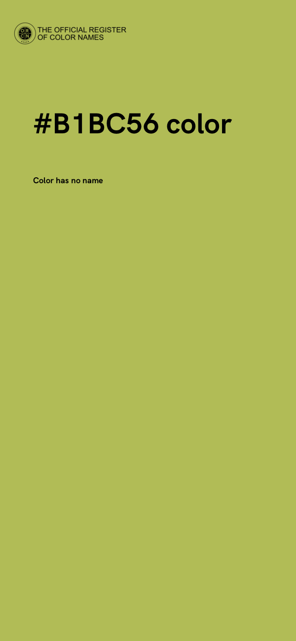 #B1BC56 color image