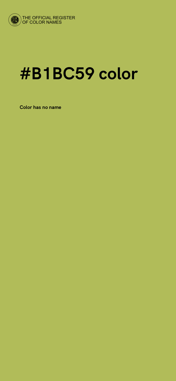 #B1BC59 color image