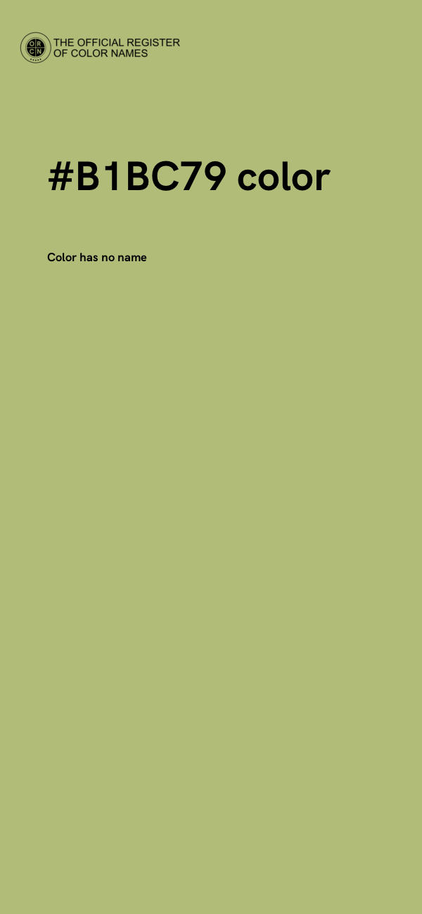 #B1BC79 color image