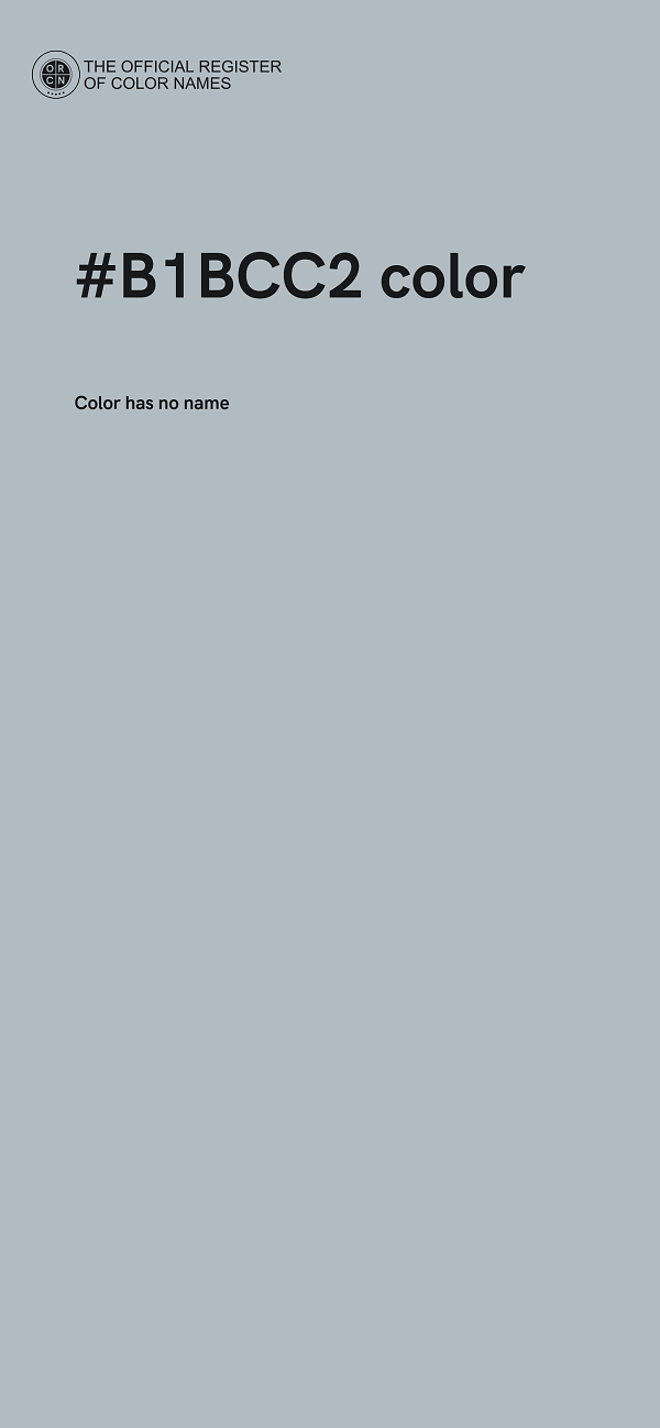 #B1BCC2 color image