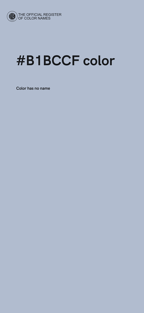 #B1BCCF color image