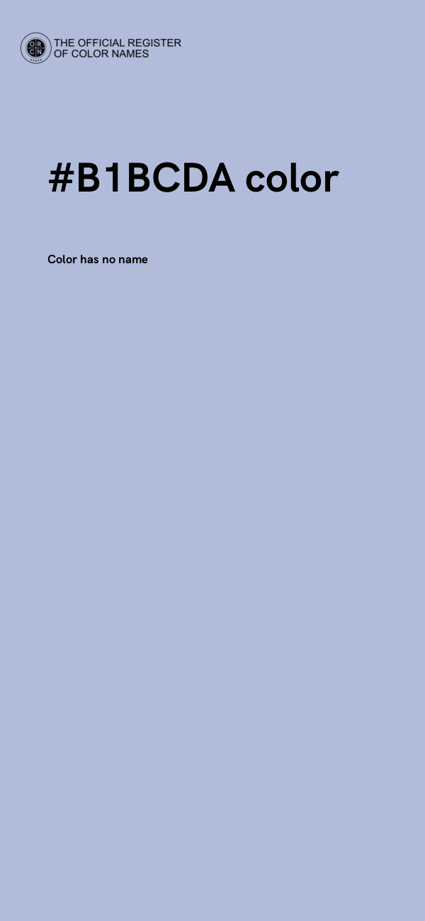 #B1BCDA color image