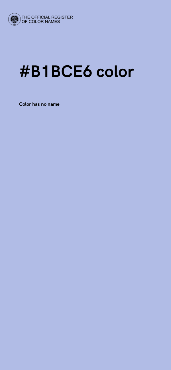 #B1BCE6 color image