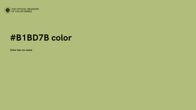 #B1BD7B color image